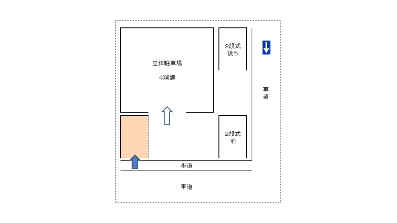 日の出町ﾊﾟｰｷﾝｸﾞ平置きの駐車配置図