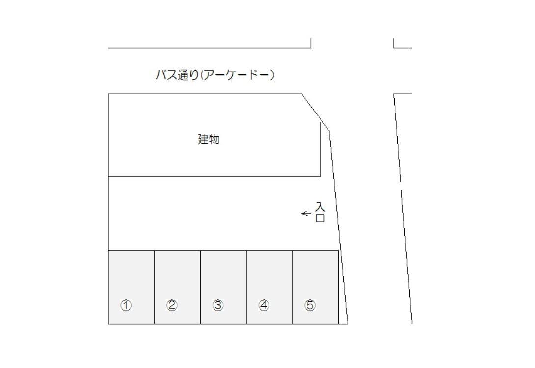 東万代町駐車場の駐車配置図