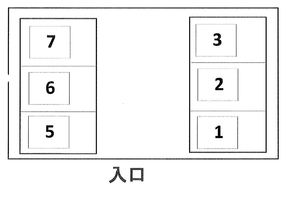 増田駐車場の駐車配置図