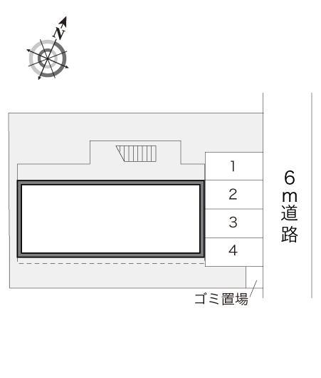 アルブルー(18060)の駐車配置図