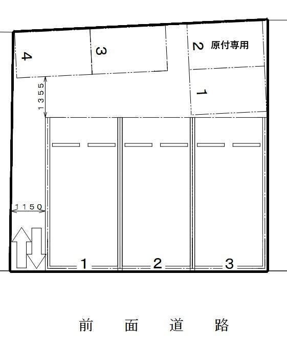 宗像パーキングの駐車配置図
