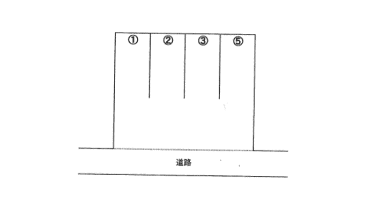 遠藤駐車場（松伏）の駐車配置図