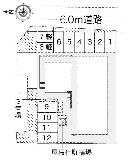 大和スカイハイツ(42015)の駐車配置図