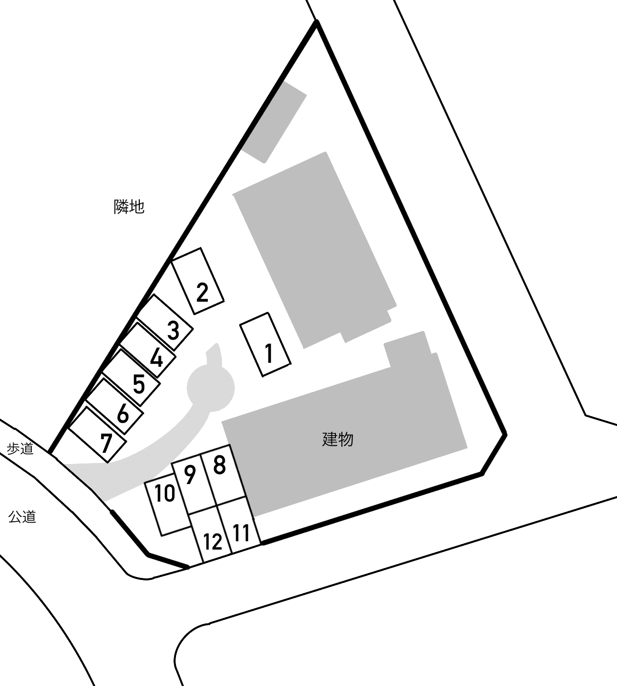 サージュの駐車配置図