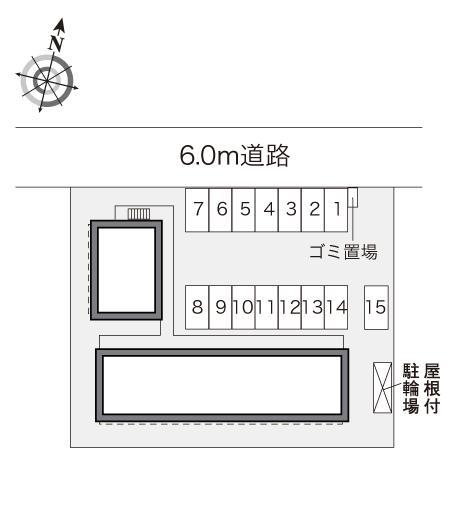 Ｓ１３６(28009)の駐車配置図