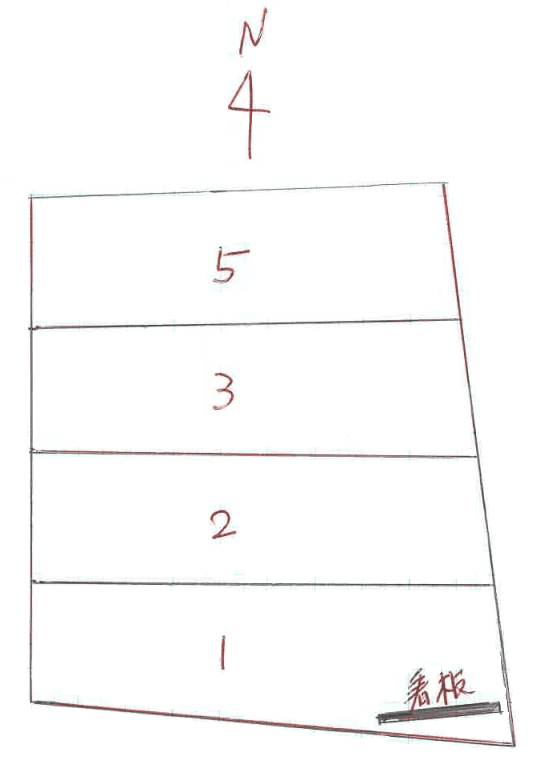 岩槻区加倉駐車場の駐車配置図