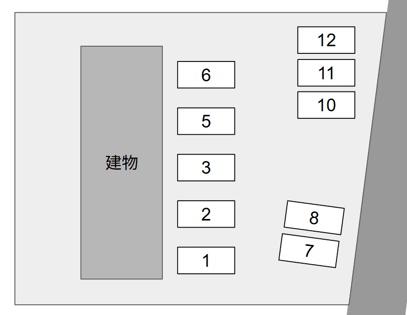 Ｈｏｍｅ Ｇｒｏｗの駐車配置図