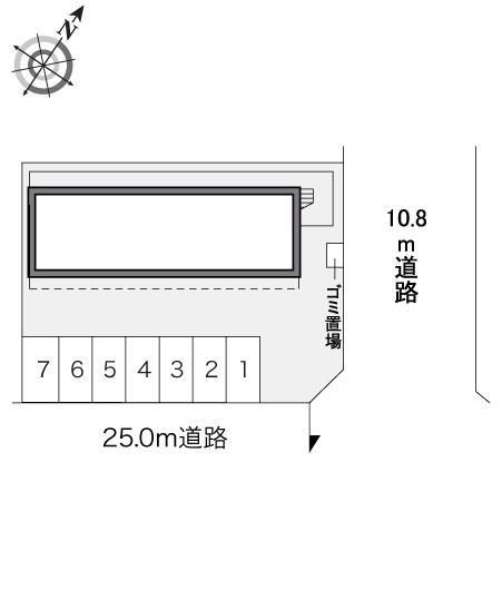 フラワー(15366)の駐車配置図