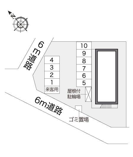 ベル(13078)の駐車配置図