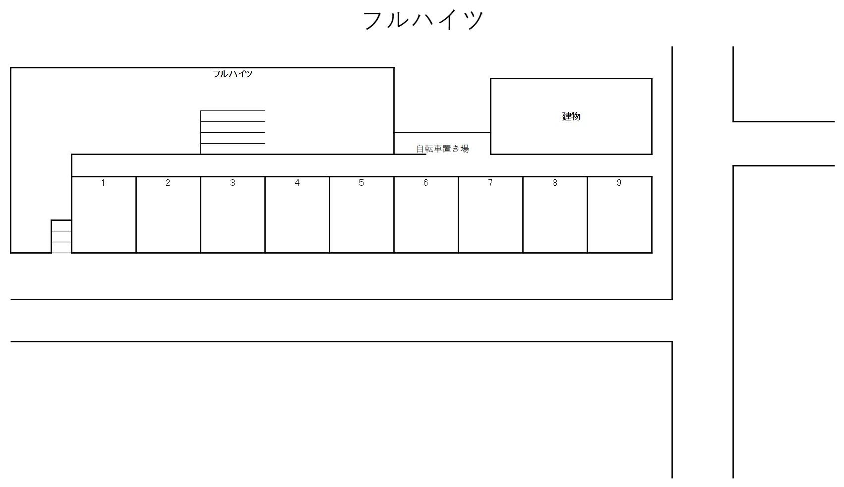 フルハイツの駐車配置図