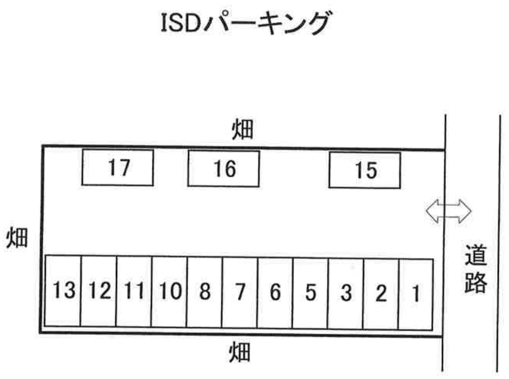 ＩＳＤパーキングの駐車配置図