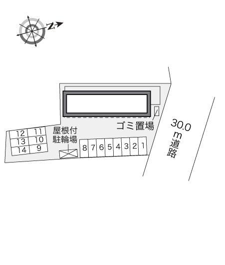 コンフォートヒルズ(27851)の駐車配置図