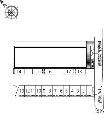エクセルⅢ(44801)の駐車配置図