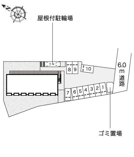 中庄南(54347)の駐車配置図
