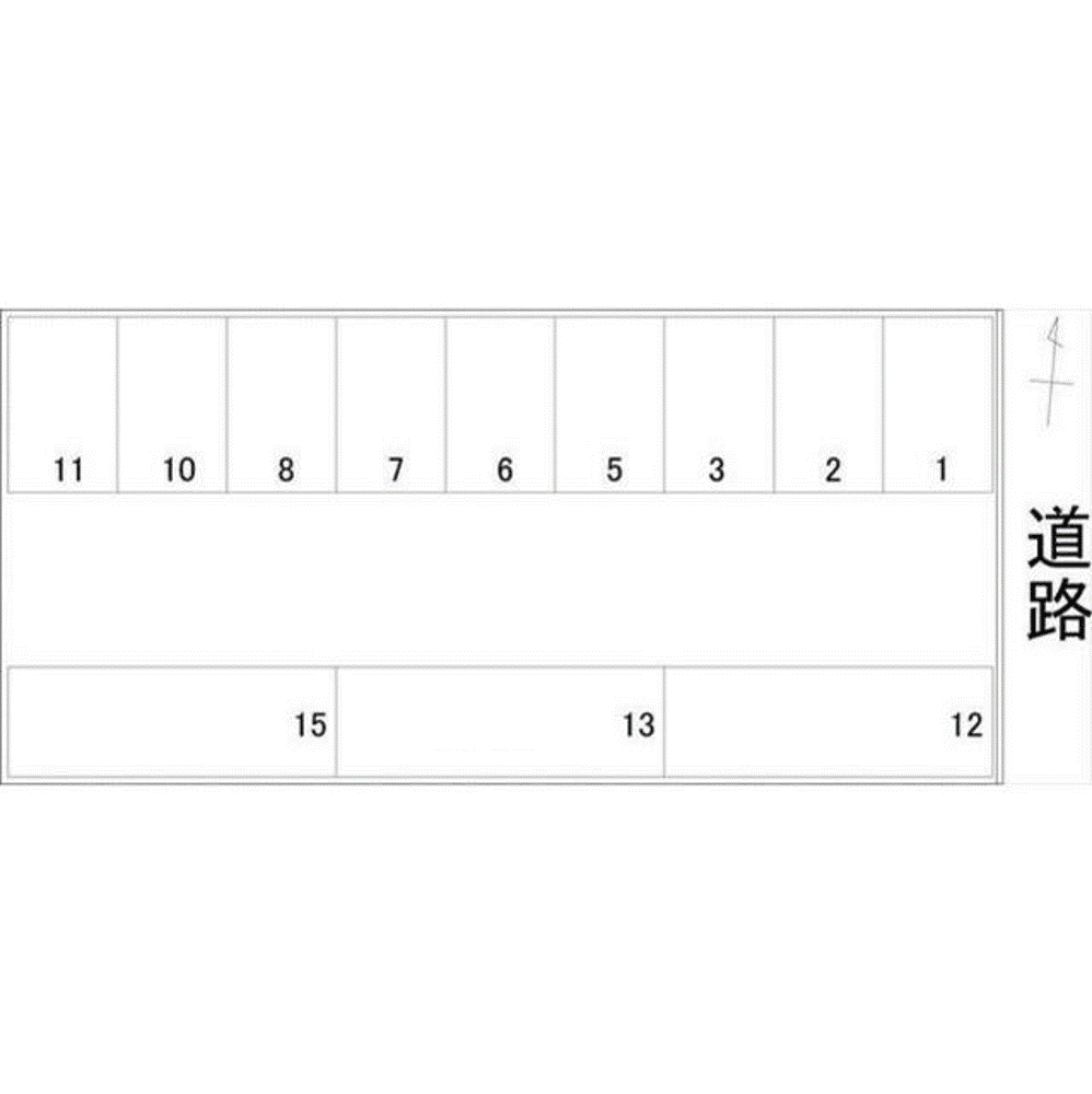 土清水安田駐車場の駐車配置図