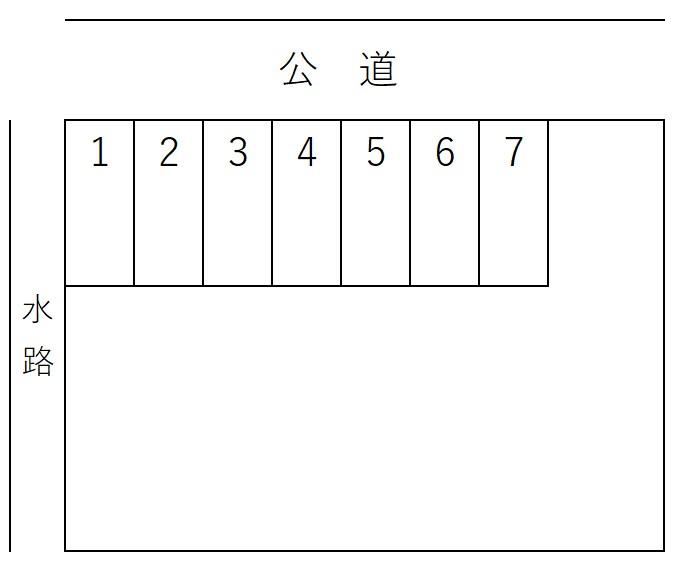 荘埜銀一駐車場の駐車配置図