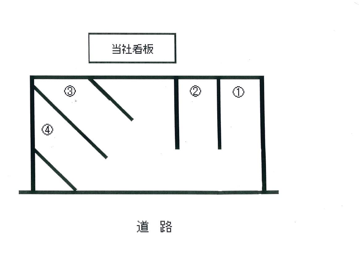樋川第２駐車場の駐車配置図