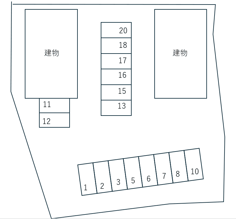 ウィスタリア　Ａの駐車配置図
