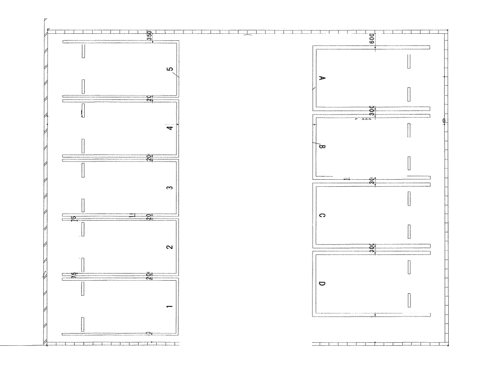 月極 渚パーキング岡本の駐車配置図