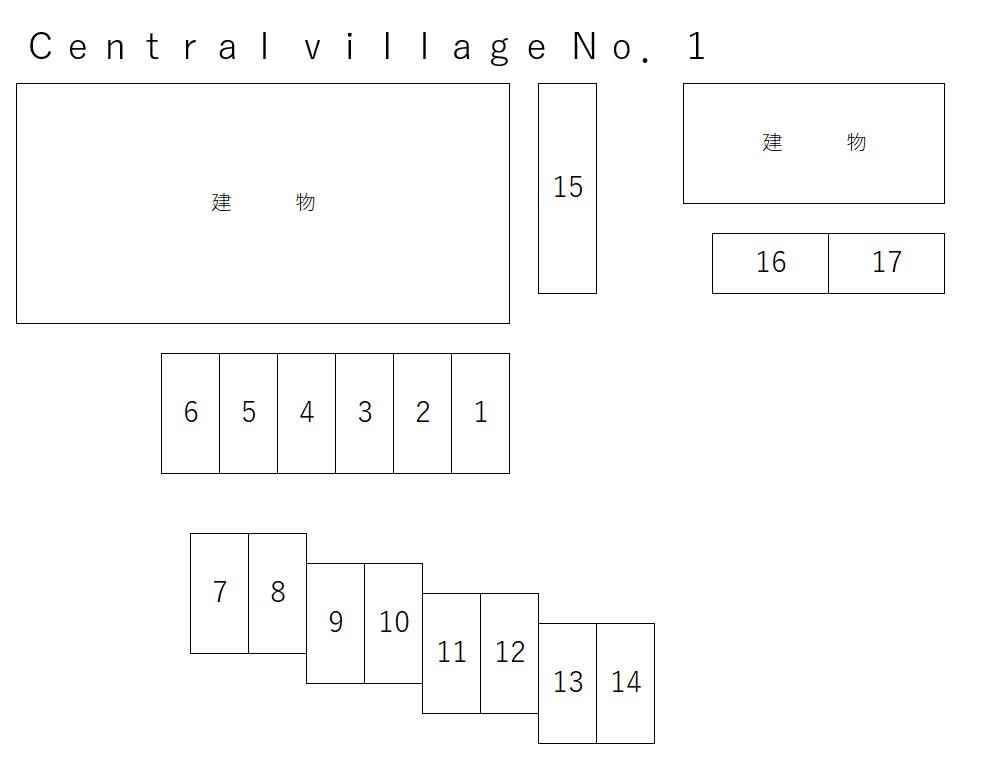 Ｃｅｎｔｒａｌ ｖｉｌｌａｇｅ Ｎｏ．１の駐車配置図