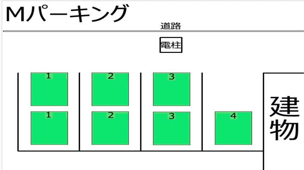 Mパーキングの駐車配置図