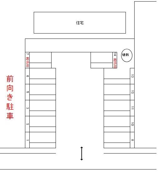 J-109の駐車配置図
