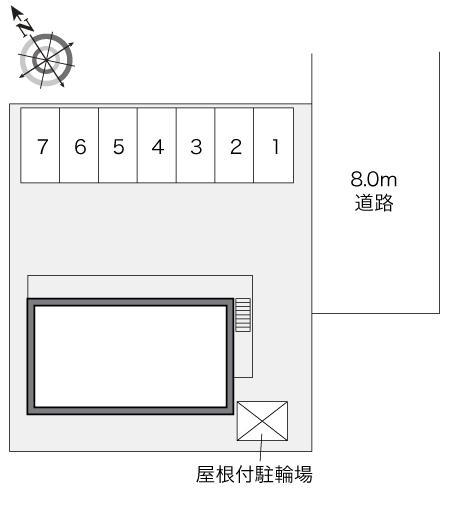 ブラン平岡公園(28763)の駐車配置図