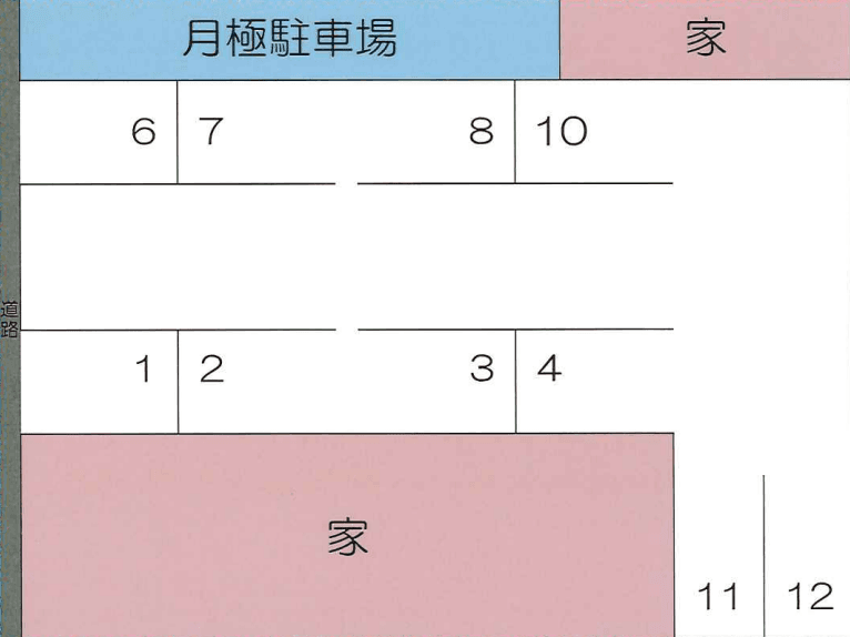 ラセーヌパーキングの駐車配置図