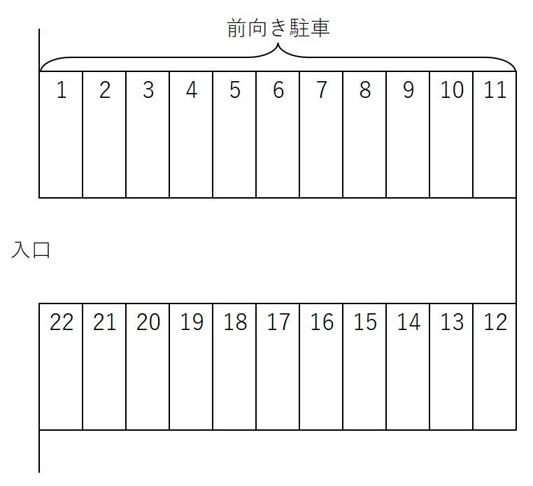 増楽町1349-1の駐車配置図