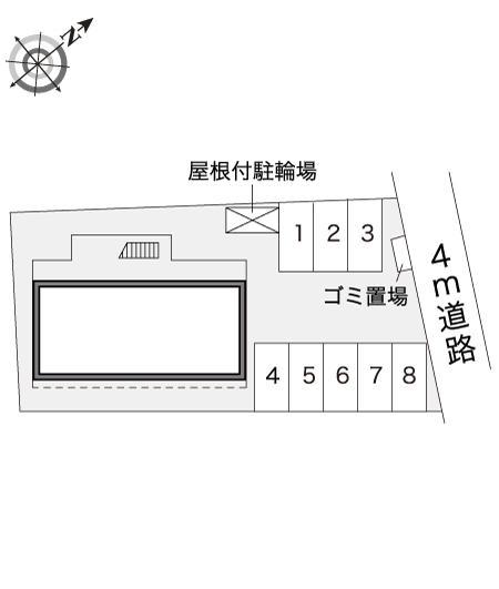 パストラルＢ(14850)の駐車配置図