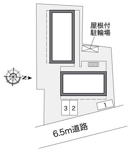 サザンクロス海老塚(37312)の駐車配置図