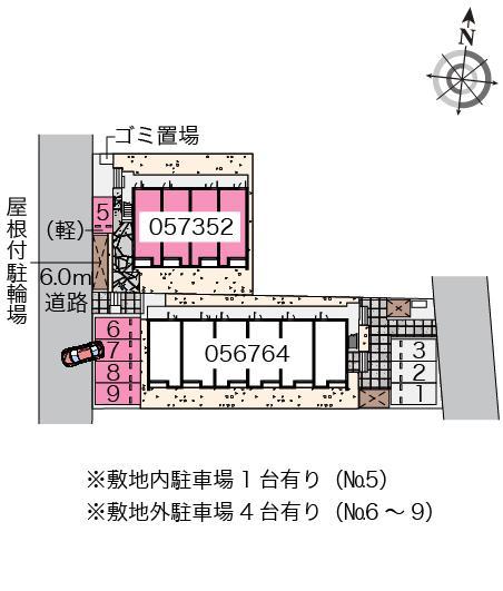 クレイノＳＵＮ　ＧＲＡＣＥ(57352)の駐車配置図