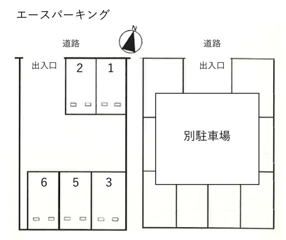 エースパーキングの駐車配置図