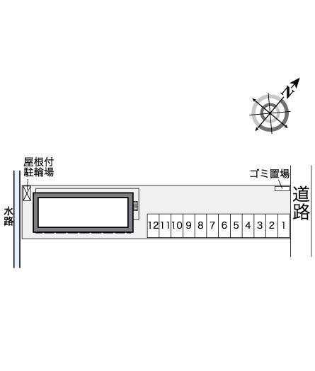 プレーヌ(26639)の駐車配置図