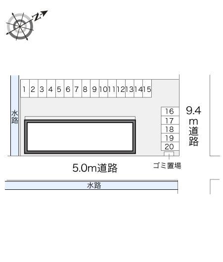 ラポール(21422)の駐車配置図