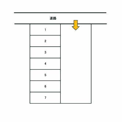 中村駐車場の駐車配置図