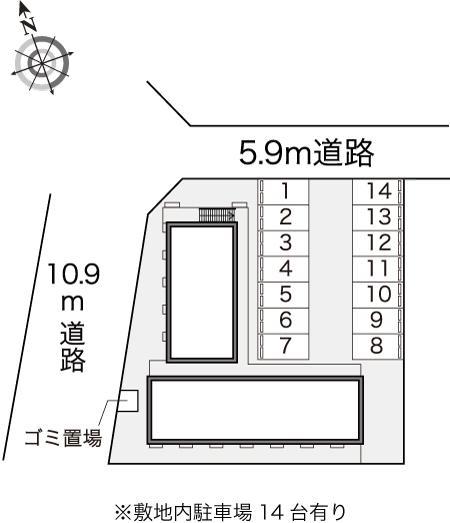 ＭＩＲＡＩ(12587)の駐車配置図