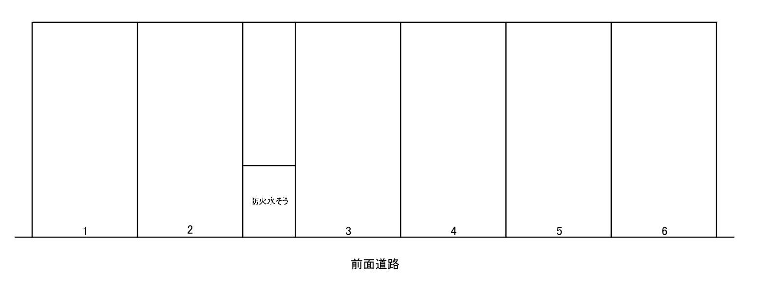 小川ガレージの駐車配置図