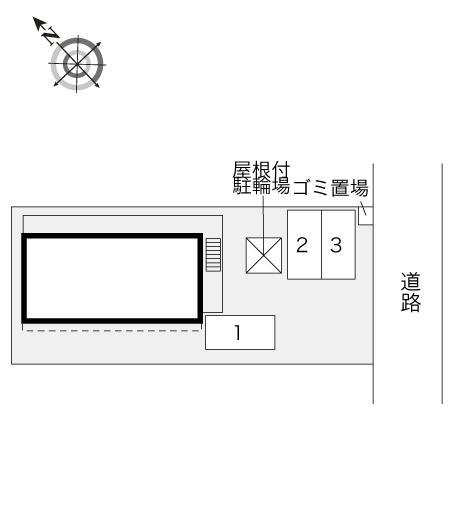 ボナール下柳(33407)の駐車配置図