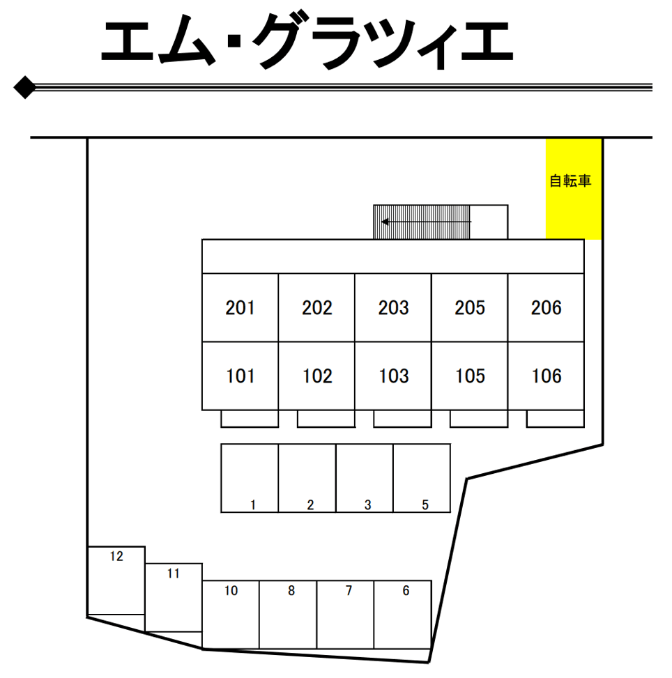 エム・グラツィエの駐車配置図