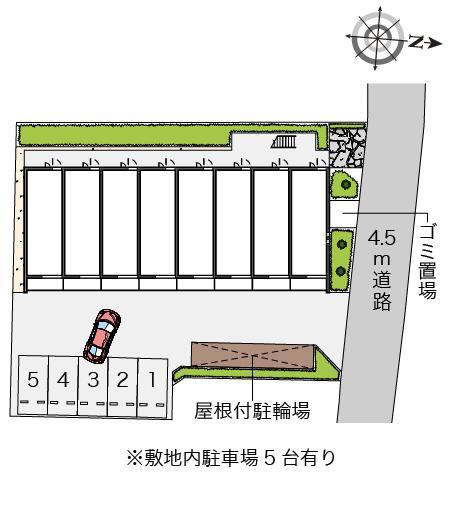 クレイノシャンティ浦和(56522)の駐車配置図