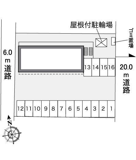 クリスタル(30069)の駐車配置図