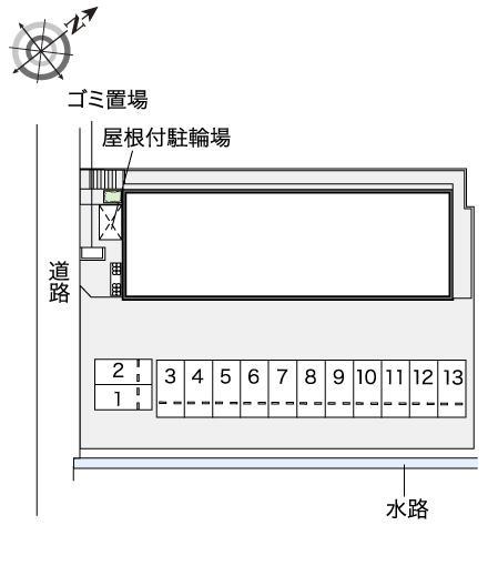 リベールハイツ(44300)の駐車配置図