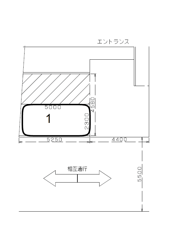 菱和パレス桜台月極駐車場の駐車配置図