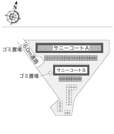 サニーコートＡ(22829)の駐車配置図