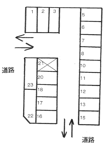 P11の駐車配置図