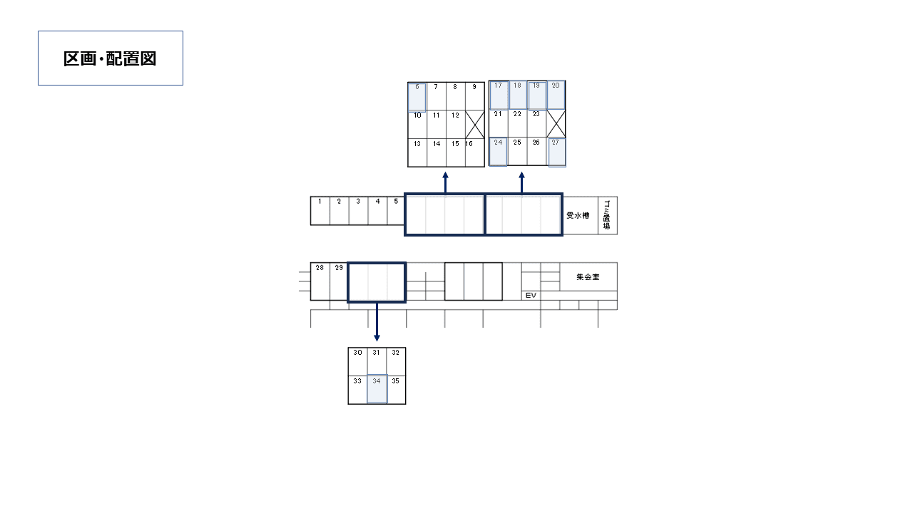 新栄町５駐車場の駐車配置図