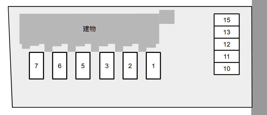 クレールコート西村の駐車配置図