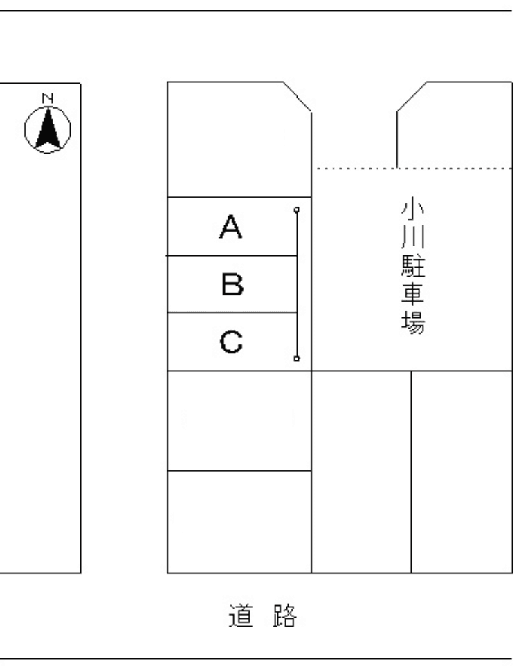 渡辺駐車場の駐車配置図