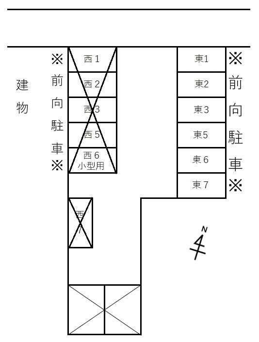 (9) 加藤駐車場の駐車配置図